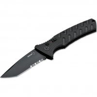 Автоматический складной нож Boker Strike Tanto All Black, сталь AUS-8, рукоять алюминий купить в 