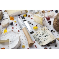 Набор ножей для резки сыра Opinel Cheese set (нож, вилка), рукоять дерево, нержавеющая сталь, коробок купить в 