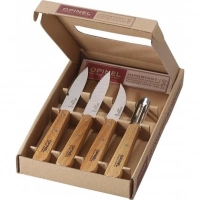 Набор ножей Opinel «Les Essentiels», нержавеющая сталь, рукоять бук ( 4 шт) купить в 